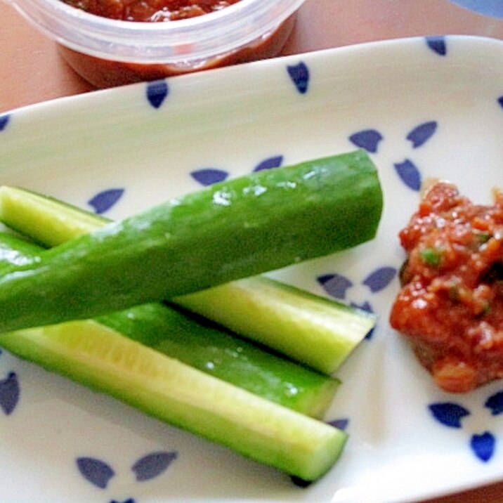 みょうがの保存食。冥加としし唐の甘辛味噌